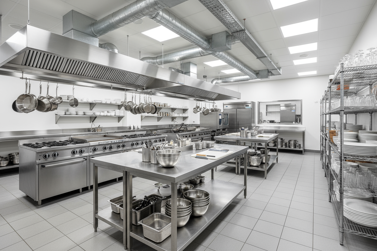 Limpieza de ductos, cocinas industriales